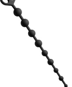 Frisky Captivate Me 10 Bead Silicone Anal Beads - Black
