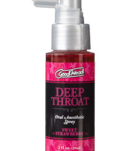 Goodhead Deep Throat Oral Anesthetic Spray Sweet Strawberry 2oz