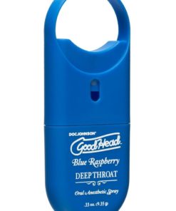 Goodhead Deep Throat To-Go Oral Anesthetic Spray Blue Raspberry .33oz