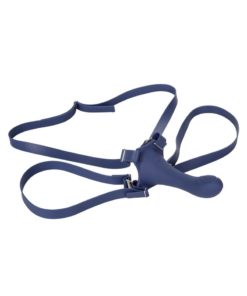 Her Royal Harness ME2 Thumper Adjustable Straps Silicone USB Rechargeable Probe Waterproof Blue 5.5 Inches