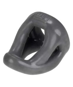 Hunkyjunk Slingshot Silicone 3 Ring Teardrop Cock Ring - Gray