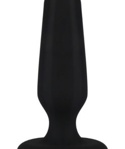 Hustler All About Anal Seamless Silicone Butt Plug Black 3 Inch