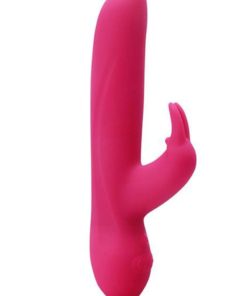 Hustler Toys USB Rabbit Silicone Vibrator Waterproof Pink