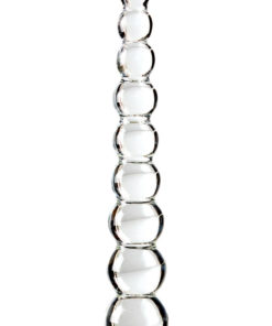 Icicles No 2 Beaded Glass Anal Probe - Clear