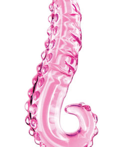 Icicles No 24 Textured Glass Dildo 6in - Pink