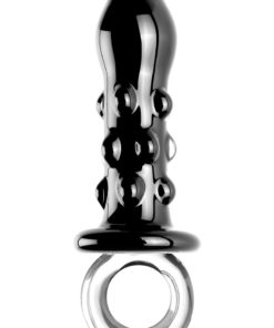 Icicles No 37 Textured Glass Massager - Black