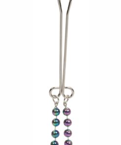 Intimate Play Non Piercing Beaded Clitoral Jewelry - Silver
