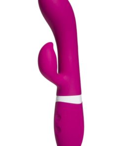 iVibe Select Silicone iRock USB Rechargeable Rabbit Vibe Waterproof Pink 8 Inch