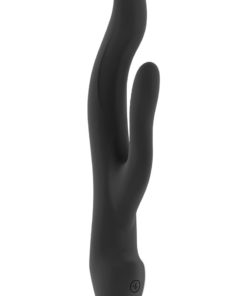Jil Keira Flexible Silicone Rechargeable Rabbit Vibrator - Black