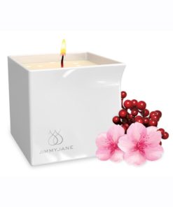 Jimmyjane Afterglow Natural Massage Oil Candle Berry Blossom 4.5oz