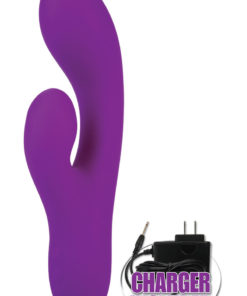 Jopen Vanity Vr6 Rechargeable Silicone Dual Stimulator G-Spot Vibrator - Purple