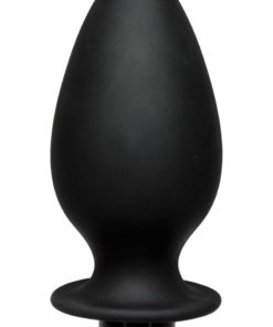 Kink Flow Fill Silicone Anal Douche Accessory - Black