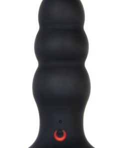 Kong Rechargeable Silicone Anal Plug With Remote Control - Black