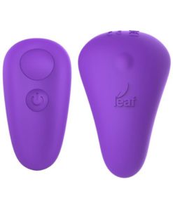 Leaf Spirit Silicone Rechargeable Vibrator - Purple