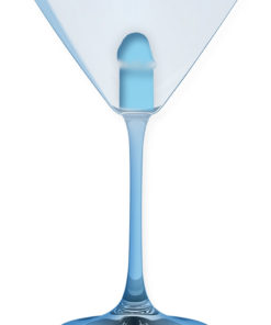 Light Up Martini Weenie Glass Blue