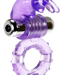 Linx Hopping Hare Vibrating Cock Ring - Purple