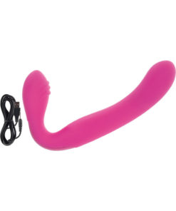Love Rider Rechargeable Silicone Strapless Strap-On - Pink