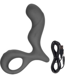 Lust L13 Silicone Rechargeable Probe Waterproof Grey 4 Inch