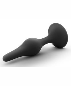 Luxe Beginner Silicone Butt Plug Medium - Black