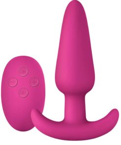 Luxe Collection Zenith Wireless Stimulator Rechargeable Silicone Anal Plug With Remote Control - Pink