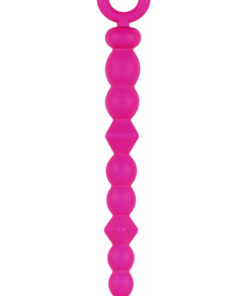 Luxe Silicone Anal Beads - Pink