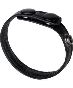 Macho 3 Snap Cock Ring Adjustable -Black