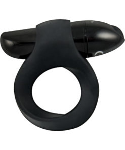 Mack Tuff Silicone Power Ring Vibrating Cock Ring - Black