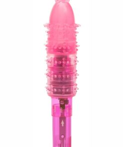 Magnetic Teaser Vibrator with Sleeve - Pink