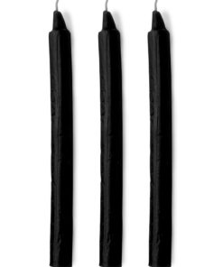 Master Series Dark Drippers Fetish Drip Candles (Set of 3) - Black