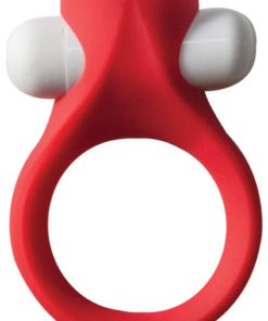 Maxx Gear Teaser Ring Silicone Vibrating Cock Ring - Red