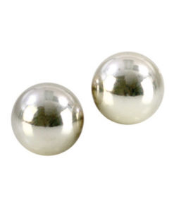 Metallic Weighted Orgasm Kegal Balls - Silver