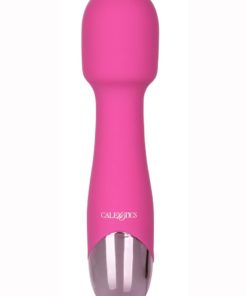 Mini Miracle Silicone Rechargeable Wand Massager - Pink