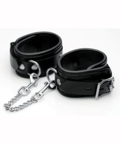 Mistress By Isabella Sinclaire Leather Ankle Cuffs - Black