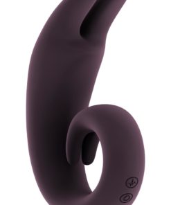Mjuze The Lithe Flexible Silicone Rechargeable Clitoral And Anal Stimulation Vibrator - Purple