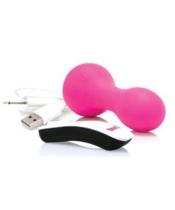 Moove USB Rechargeable Wireless Remote Control Silicone Vibrator Waterproof Pink