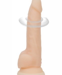 Naked Addiction Silicone Rechargeable Vibrating and Rotating Dildo 8in - Vanilla