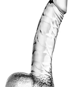 Naturally Yours Ding Dong Dildo With Balls 5.5in - Clear