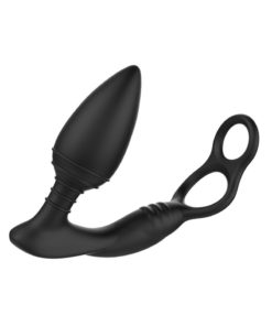 Nexus Simul8 Rechargeable Silicone Butt Plug Edition Vibrating Dual Motor Anal Cock And Ball - Black