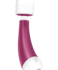 Noje W3 Mini Wand Rechargeable Silicone Massager - Rose