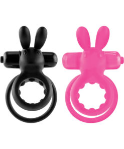Ohare Silicone Vibrating Cockring Waterproof Assorted Colors 6 Each Per Case
