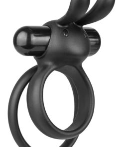 Ohare XL Silicone Wearable Rabbit Vibe Cockring Waterproof Black 6 Each Per Box