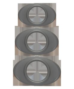 OptiMALE Easy-Grip Silicone C-Ring Set (3 Piece Kit) - Slate