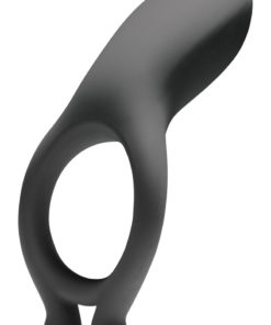 OptiMALE Rechargeable Silicone Vibrating C-Ring - Slate