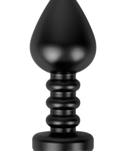 Ouch! Fashionable Metal Butt Plug - Black