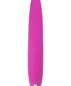 Ovo D5 USB Rechargeable Silicone Mini Vibe Waterproof Fuchsia And Silver