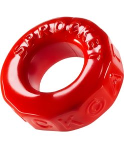 Oxballs Atomic Jock Sprocket Super Stretchy Cock Ring 2.8in - Red