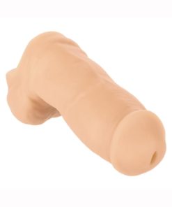 Packer Gear Ultra-Soft Silicone STP Hollow Packer 5in - Vanilla