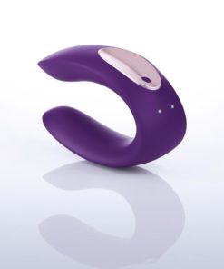 Partner Plus Silicone USB Rechargeable Couples Vibe Purple