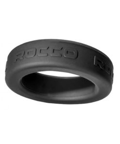 Perfect Fit Rocco Steele Hard 1.4in Silicone Cock Ring - Black