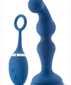 Performance Plus Cannon Rechargeable Silicone Butt Plug With Remote Control - Blue